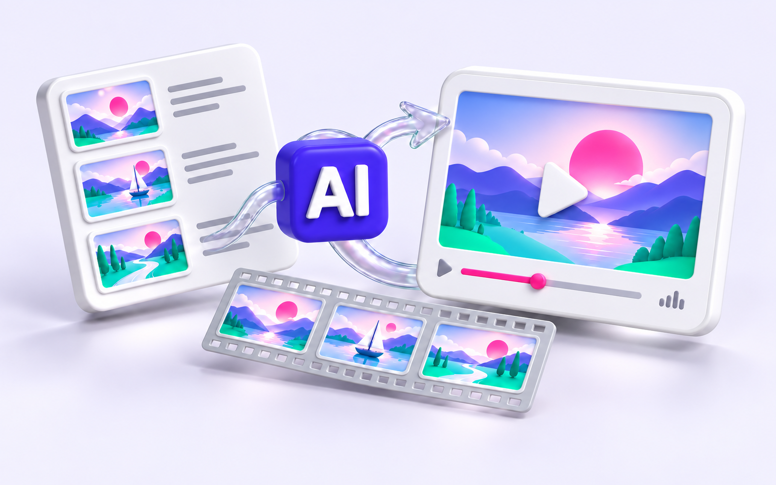 AI transforms a storyboard into a video scene